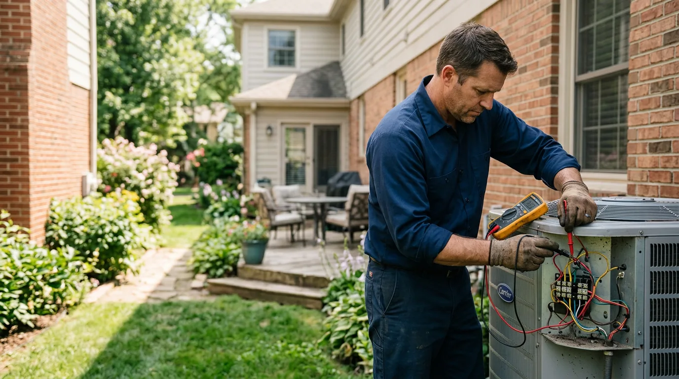 HVAC technician working near Pope Valley, CA